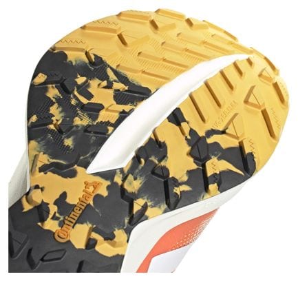 Trail Shoes adidas Terrex Agravic Speed Ultra Orange Blanc Homme