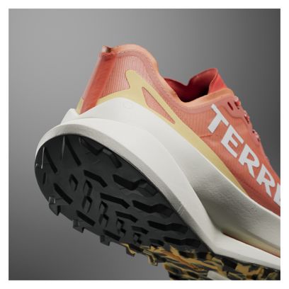 Trail Shoes adidas Terrex Agravic Speed Ultra Orange Blanc Homme