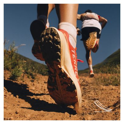 Trail Shoes adidas Terrex Agravic Speed Ultra Orange Blanc Homme
