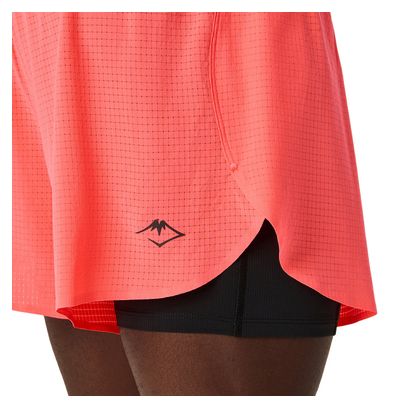 Men's Red Asics Fujitrail Elite Shorts