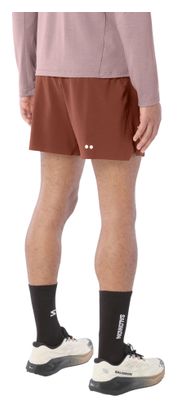 Salomon Sense Aero Stow 5-inch Shorts, Brown, Men's