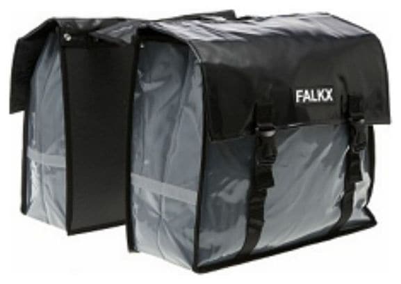 Falkx Sacoche de vélo double Bisonyl 40 litres gris/noir