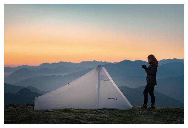 Tent Tarp 2 Personen Forclaz MT900 v2 Minimal Editions White