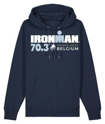 Felpa con cappuccio Ironman 70.3 Belgium Navy