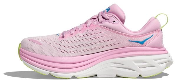 Chaussures Running Hoka Bondi 8 Rose/Bleu/Vert Femme - Produit Reconditionné