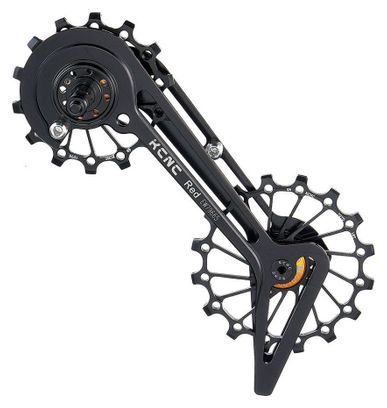 Jockey Wheel System KCNC Galets de Dérailleur Sram Red 14+16 Dents Noir