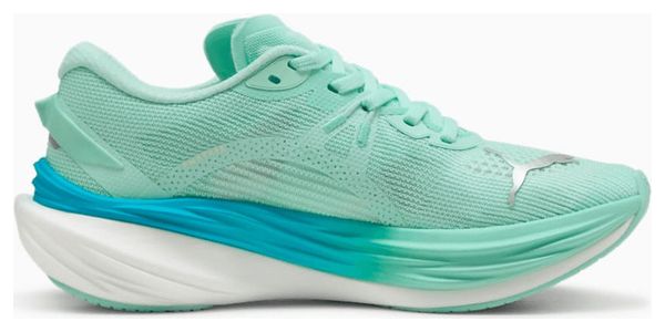 Zapatillas Puma Deviate Nitro 3 Verde/Azul Mujer