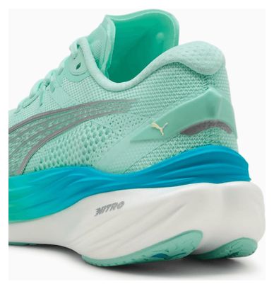 Zapatillas Puma Deviate Nitro 3 Verde/Azul Mujer