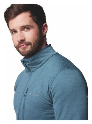 Columbia Essential Hike Grid Fleece Jacket Blu