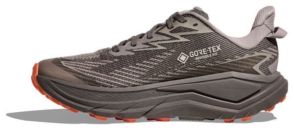 Hoka Challenger 8 GTX Trail-Schuhe Grau/Orange Damen