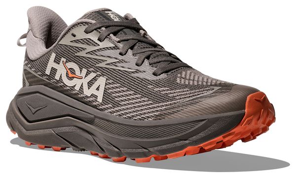 Hoka Challenger 8 GTX Trail-Schuhe Grau/Orange Damen