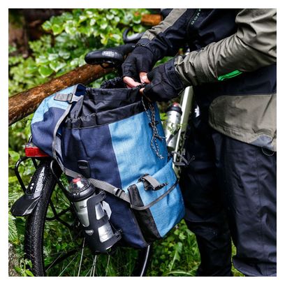 Paire de Sacoches de Porte-Bagages Ortlieb Bike-Packer Plus 42L Bleu Dusk Denim