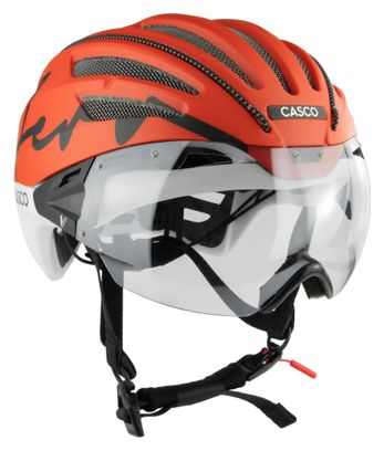 Casco Speedairo Aero Helm Orange/Weiß