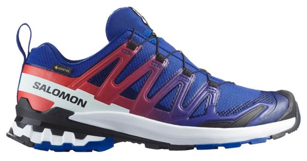 Chaussures Trail Salomon XA Pro 3D V9 GTX Equipe Bleu/Rouge Unisexe