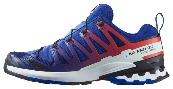 Chaussures Trail Salomon XA Pro 3D V9 GTX Equipe Bleu/Rouge Unisexe