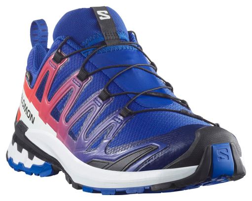 Chaussures Trail Salomon XA Pro 3D V9 GTX Equipe Bleu/Rouge Unisexe