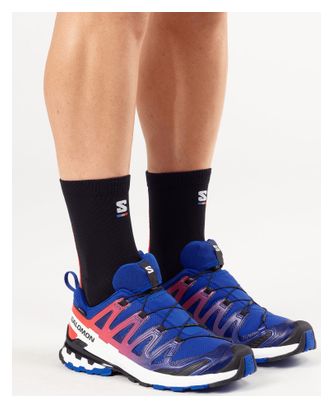 Chaussures Trail Salomon XA Pro 3D V9 GTX Equipe Bleu/Rouge Unisexe