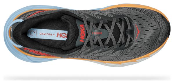 Hoka Gaviota 4 Grey Orange Running Shoes