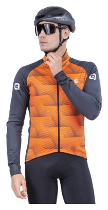 Alé Sharp Long Sleeve Jacket Schwarz/Orange Fluo