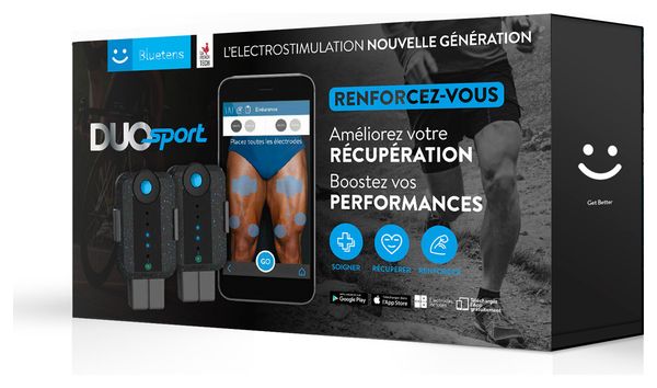 Pack BLUETENS Electrostimulateur Duo Sport + Zubehör