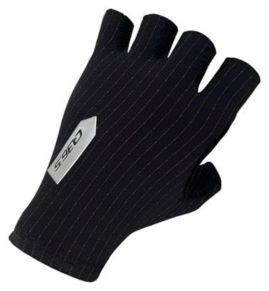 Q36.5 Pinstripe Korte Handschoenen Zwart