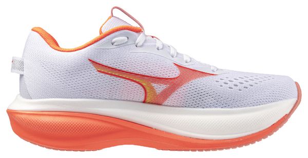 Zapatillas de running Mizuno Wave Rider 30 blancas/naranjas para mujer