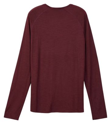 Camiseta Trail NNormal Merino 02 Burdeos para hombre