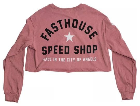 FASTHOUSE T-Shirt Crop Femme STAR HEATHER Mauve