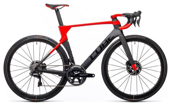 Cube Litening C:68X SL Bici da strada Shimano Dura-Ace Di2 11S 700 mm Carbon Grey Red 2021