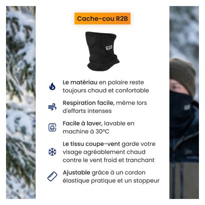 Tour de cou R2B Unisexe Noir