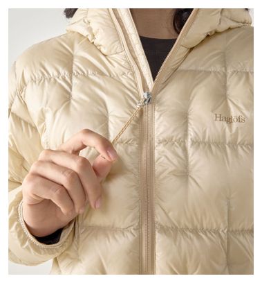 Haglöfs Hede Donzen Beige Hooded Jacket voor dames