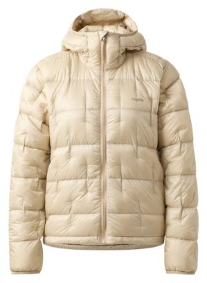 Haglöfs Hede Donzen Beige Hooded Jacket voor dames