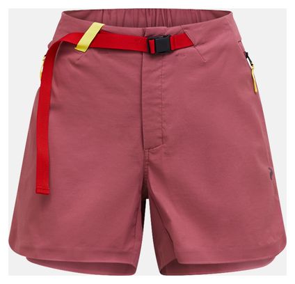 Pantaloncini Peak Performance Iconiq rossi da donna