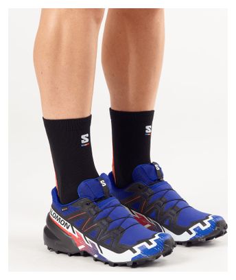 Zapatillas Trail Salomon Speedcross 6 GTX Equipe Azul/Rojo Unisex