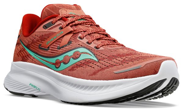 Saucony Guide 16 Women's Running Shoes Red Green