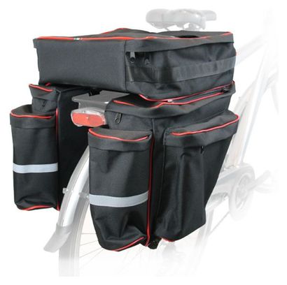 PAIRE SACOCHES PORTE BAGAGE + TOP SOUPLE NOIRE GRAN TURISMO