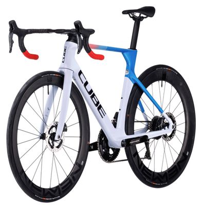 Cube Litening Aero C:68X SLT Racefiets Shimano Dura-Ace Di2 12S 700 mm Teamline Grijs Blauw Rood 2024