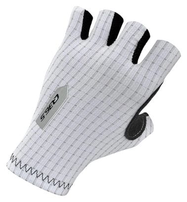 Q36.5 Pinstripe Short Gloves Grey