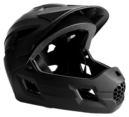 Casque vélo intégral pour enfants 6-12 | Noir | Crazy Safety | EN1078 Certifié