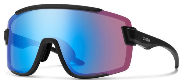 Smith Wildcat Matte Black Goggles + ChromaPop Low Light Rose Blue