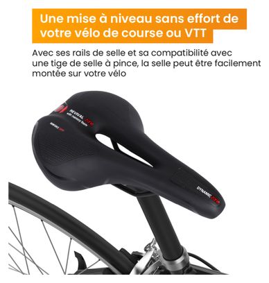 Selle R2B Convient pour vélo de route/VTT Unisex Noir