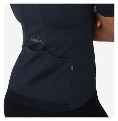 Maillot manches courtes Rapha Jersey Noir/Gris Femme