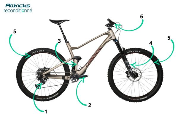 Lapierre Zesty AM CF 7.9 Sram GX/NX 12V 29'' Beige T.XL 188/196cm