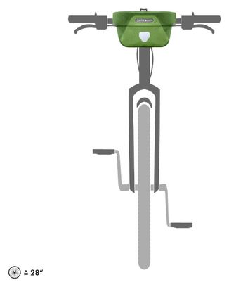 Bolsa de manillar Ortlieb Ultimate Six Plus 5L Kiwi verde musgo