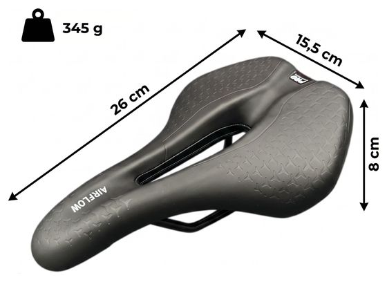 Selle Hommes Femmes Foam Royal Series Comfort Noir 260x155mm