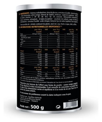 EAFIT Boisson Energétique -3h Orange Sanguine 500g