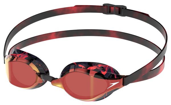 Speedo Fastskin Speed Socket 2.0 Mirror LTD Schwimmbrille, Schwarz/Rot