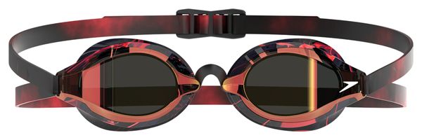 Speedo Fastskin Speed Socket 2.0 Mirror LTD Schwimmbrille, Schwarz/Rot