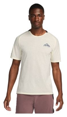 Maillot manches courtes Nike Dri-Fit Trail Solar Chase Blanc