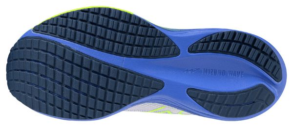 Chaussures Running Mizuno Wave Rider 29 Blanc/Bleu/Jaune Femme